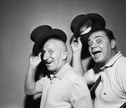 And he could be completely adorable, like here with Jimmy Durante in 1956. 