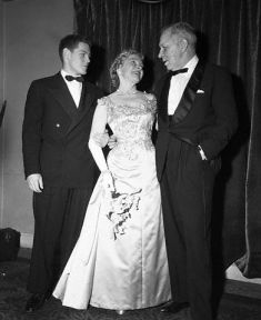 Helen Hayes and Charles MacArthur and son James. 1955