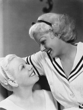 Jean Harlow with her mother