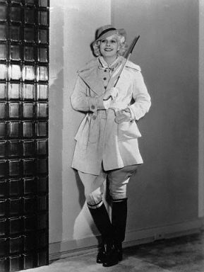 Harlow in 1933 in riding clohes