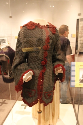 Worn by Olivia Deviland as Melanie Wilkes during the train station scene