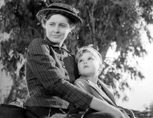 Moore with Barbara Stanwyck in 