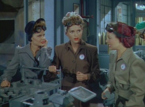 Judy Holliday in a brief role in "Something for the Boys" (Comet Over Hollywood/ Screen Cap by Jessica P.)