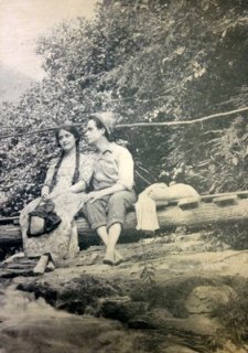 Chester Barnett and Clara Kimball Young in "Heart of the Blue Ridge" scanned from the movie version of the book.