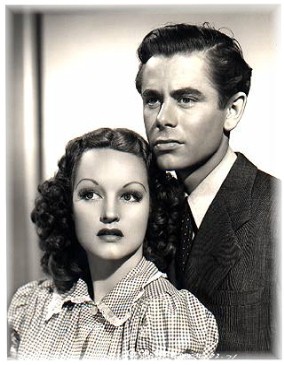 Rochelle Hudson and Glenn Ford, Columbia Pictures Studios tried to make the two actors a screen team.