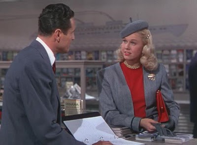 Day as Georgia Garrett in the travel agency 