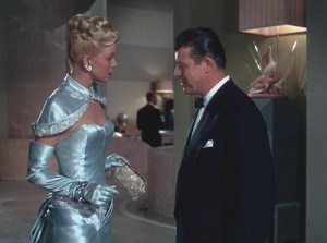 Jack Carson and Doris Day meet on board the ship