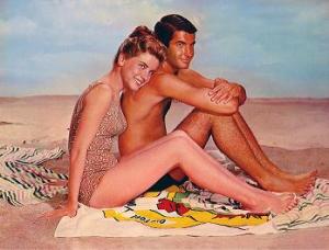Dolores Hart with George Hamilton in "Where he Boys Are"