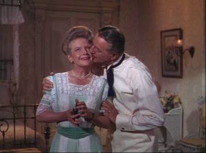 Famous stars in the 1930s, Ann Harding and Louis Calhern play Horatio and Katherine Robinson in "Two Weeks with Love." (Comet Over Hollywood/ Screen Cap by Jessica P.)