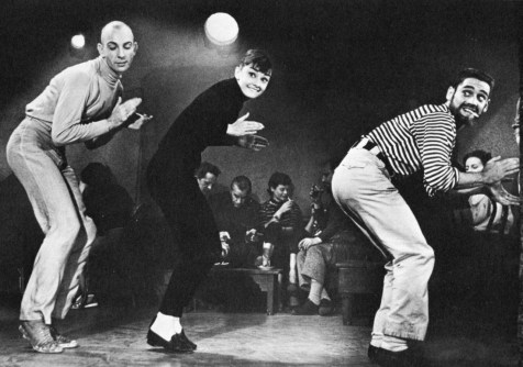 Audrey Hepburn dances in a beatnik cafe in "Funny Face" (1957)