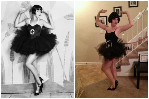 My Halloween costume modeled after Louise Brooks in "Now We're In the Air" (1927)