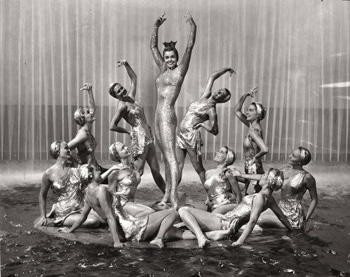 The Red Hot Chili Peppers used scenes from Esther Williams films such as "Million Dollar Mermaid" for inspiration in their music video "Aereoplane" 