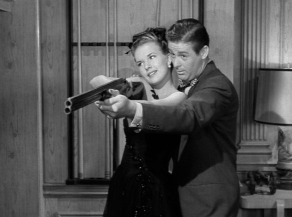 Romance blossoms between Trudy (Gale Storm) and Jim (Don DeFore)