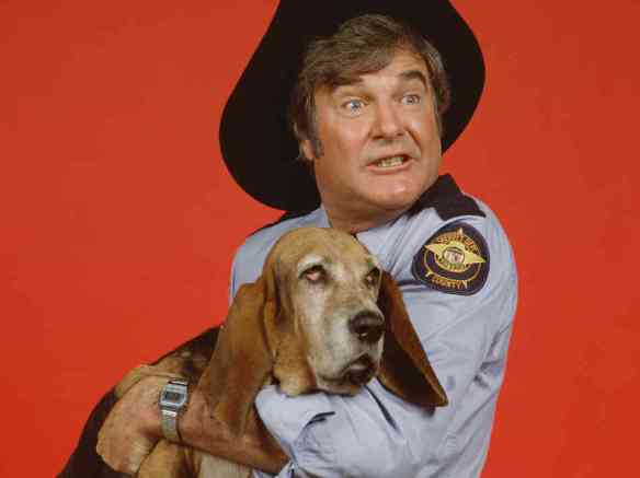 James Best with Flash in "Dukes of Hazzard." He said he never got the girl, so he got a dog.