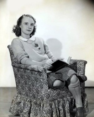 Peggy Ann Garner, 13, in a publicity photo for "Junior Miss" 