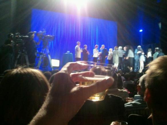 The crowd and guests toasted to Robert Osborne and 20 years of TCM. (Comet Over Hollywood/Jessica Pickens)