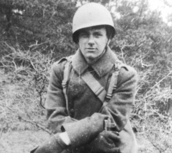 Actor Charles Durning during World War II. He served in the United States Army.