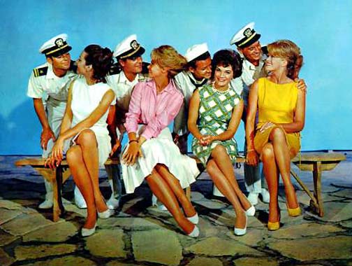 Russ Tamblyn and Paula Prentiss, Richard Long, and Dany Robin, Roger Perry and Connie Francis, Ron Randell and Janis Paige