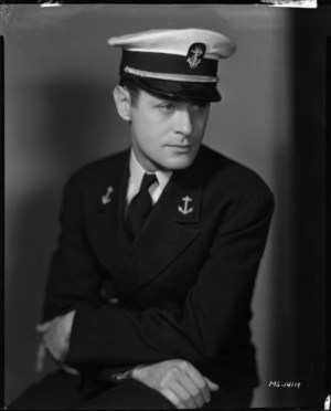 Robert Montgomery in his Naval uniform during World War II.