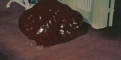 The fearsome monster in "The Blob" (1958)
