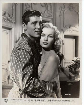 Gordon MacRae as Frank Carter and June Haver as Marilyn Miller in "Look for the Silver Lining" 