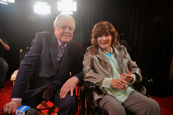 Robert Osborne and Maureen O'Hara (Photo courtest of Getty)