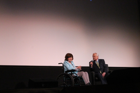 Maureen O'Hara interviewed by Robert Osborne at the El Capitan during the TCMFF 2014.