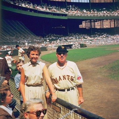 Leo Durocher and Laraine Day