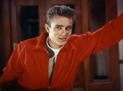 Actor James Dean in a publicity still for "Rebel Without a Cause." 