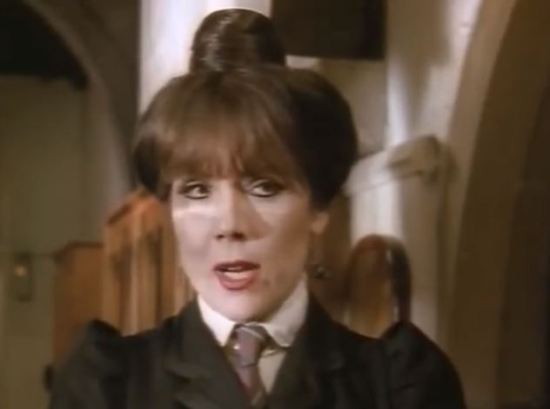 Diana Rigg as Miss Hardbroom.