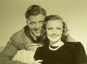 Dan Dailey and Virginia Grey in "Hullabaloo" (1940).