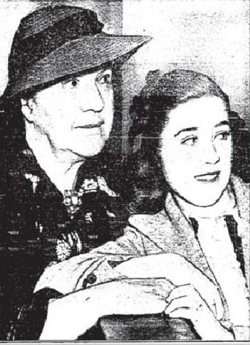 Edith Fellows, 14, and her grandmother in a 1937 newspaper clipping.