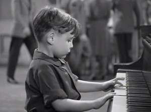 Child piano performer Richard Hall.