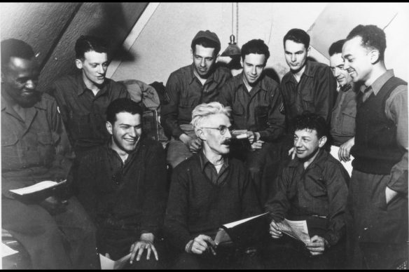 Staff of the Adak Newspaper that Hammett edited. (Photo Courtesy of Anchorage Museum)