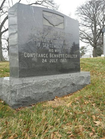Constance Bennett and John Coulter's grave at Arlington National Cemetery (Comet Over Hollywood/Jessica P)