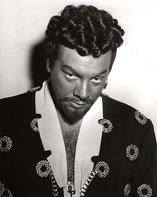 Mario Lanza dressed in costume "Othello."