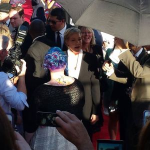 Julie Andrews was wisked quickly down the red carpet before "Sound of Music." (Comet Over Hollywood/Jessica P)