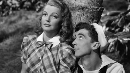 Ann Sheridan and Herb Anderson in "Navy Blues."