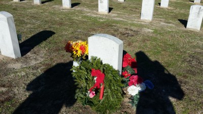 Martha Raye's headstone at Fort Bragg. I visited Raye's grave in December. (Comet Over Hollywood/Jessica P)