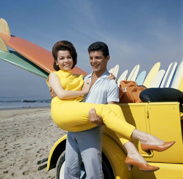 Annette Funicello and Frankie Avalon in their first beach film, 