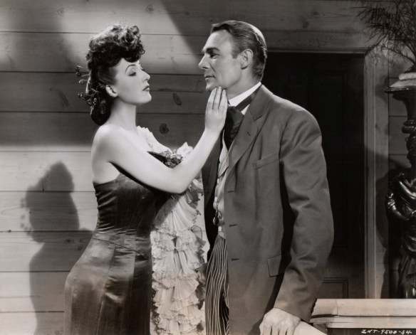 Gypsy Rose Lee and Randolph Scott in "Belle of the Yukon"