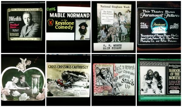 Lantern slide, which were used during intermission in modern film houses, which were used between 1916 and 1929. (Comet Over Hollywood/Brandon B.) 