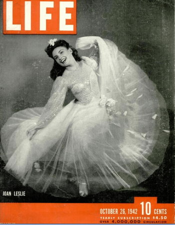 Joan Leslie on the cover of Life, Oct. 1942.