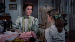 Joan Bennett and Gloria Talbott in "We're No Angels."
