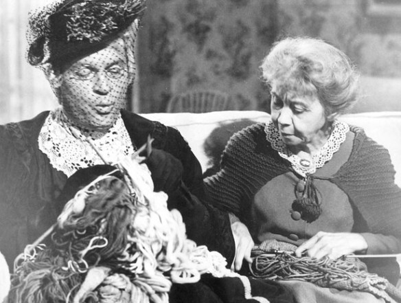 Bob Hope dresses like an old lady to help out old ladies at a home.