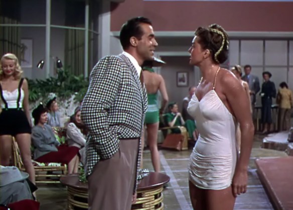Ricardo Montalban and Esther Williams in what is clearly not a winter film.