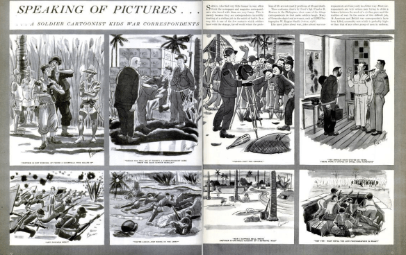 Part of the three pages f cartoons drawn by Charles D. Pearson. (LIFE magazine scanned by Comet Over Hollywood) 