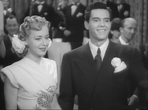 Ann Shirley and Dezi Arnez in "Four Jacks and a Jill." 