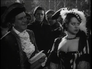 Frank Morgan and Elsa Lanchester in "Naughty Marietta" 