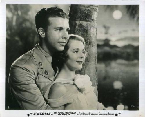 Dick Powell and Ruby Keeler in "Flirtation Walk"